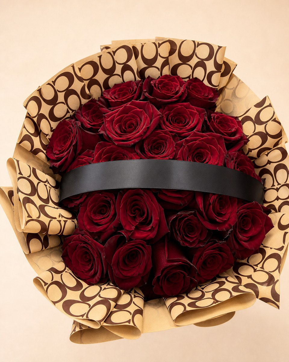 Twenty Five Explorer Rose Bouquet