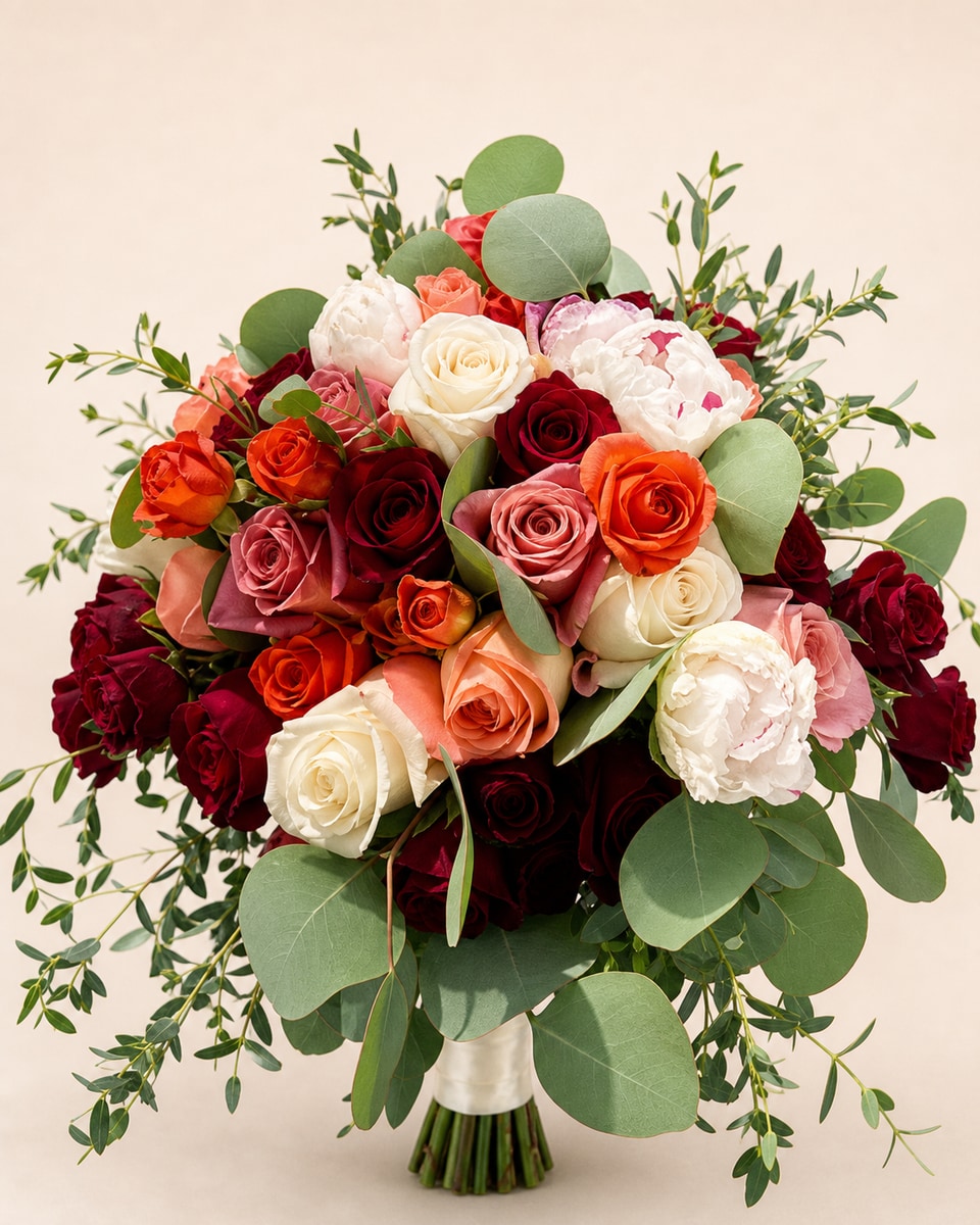 Mixed Rose Bridal Bouquet