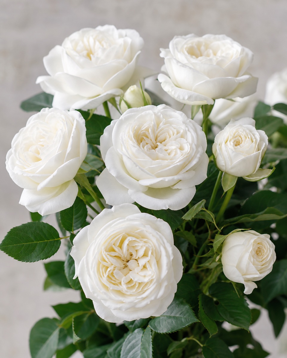 White O'Hara Garden Rose