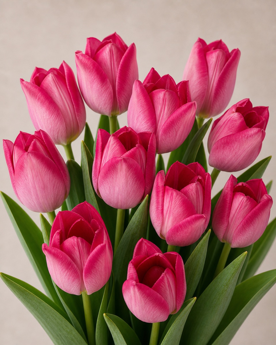 Flushed Berry Pink Tulip
